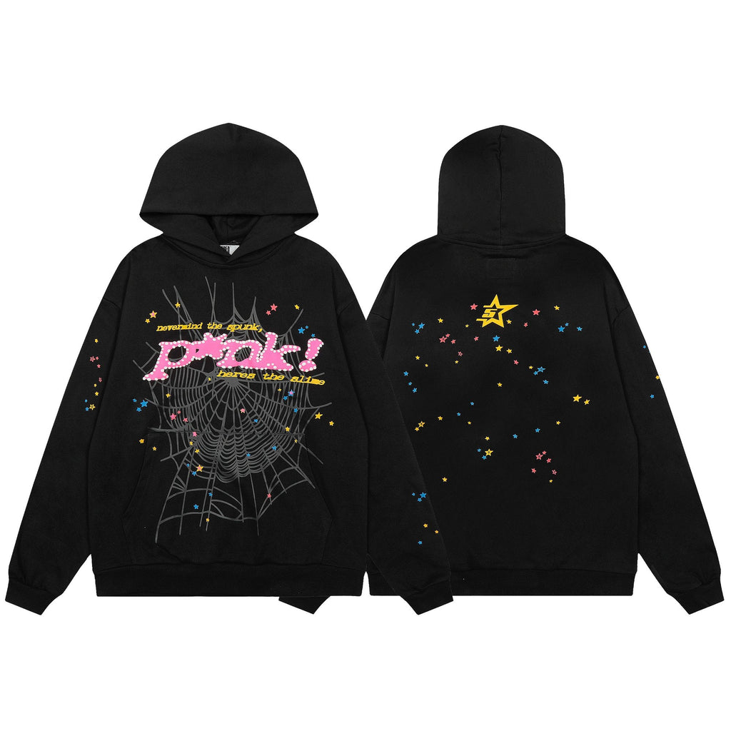 Sp5der Spiderweb Star Graphic Hoodie — hero