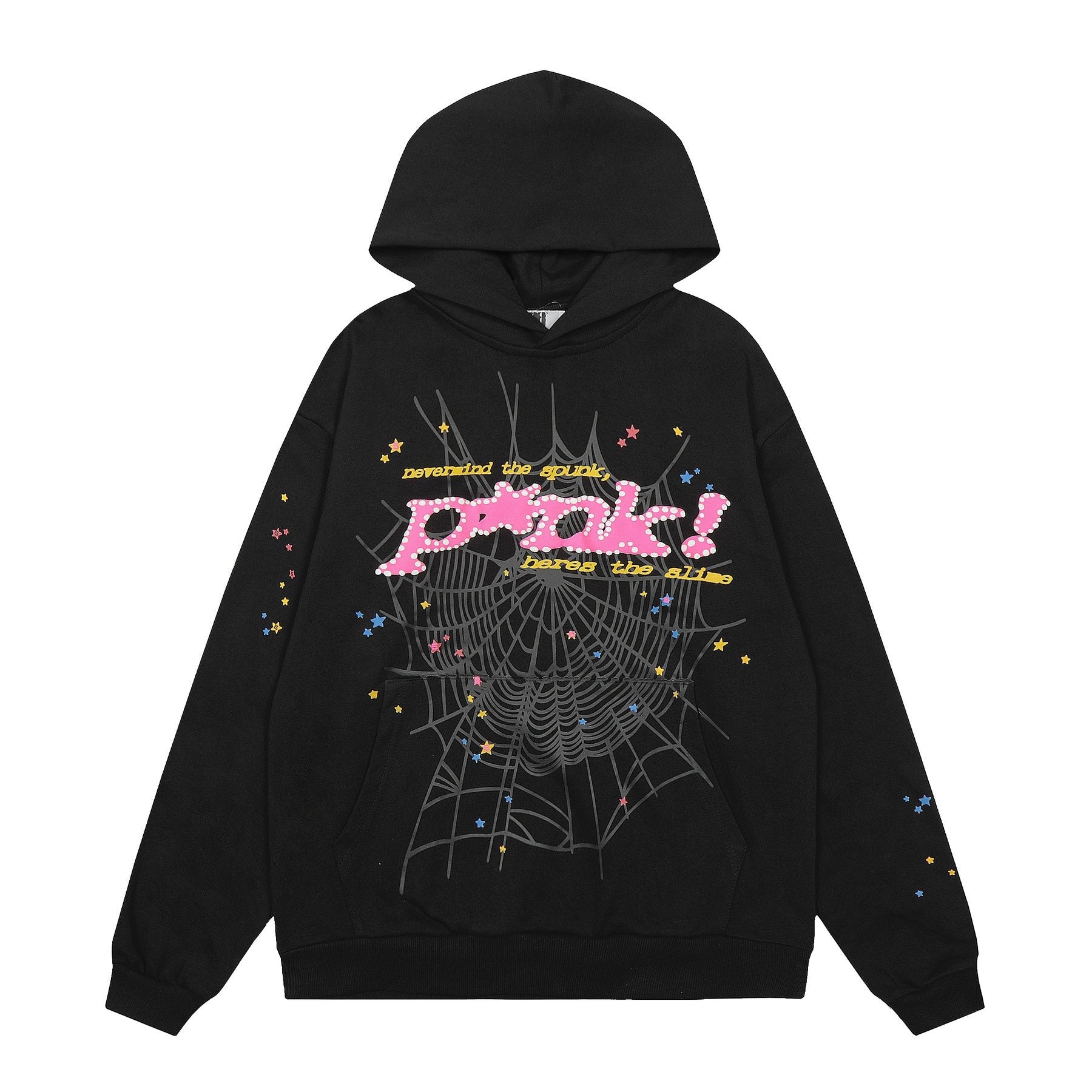 Sp5der Spiderweb Star Graphic Hoodie — front