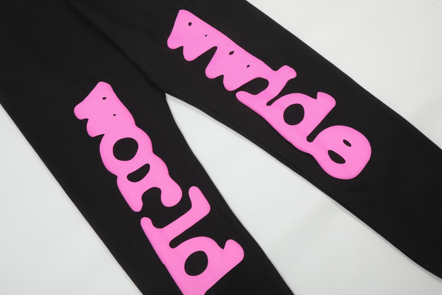 Sp5der Pink Star Graphic Matching Set - Black — detail