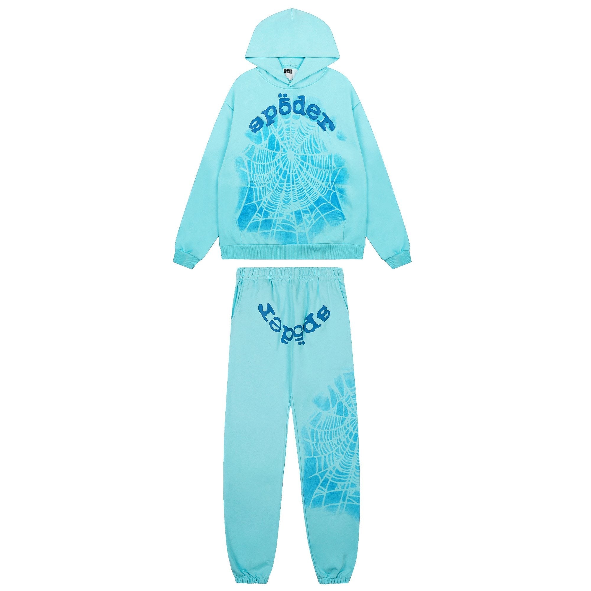 Sp5der Light Blue Spiderweb Graphic Matching Set — hero