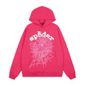 Sp5der Pink Spiderweb Graphic Hoodie — hero