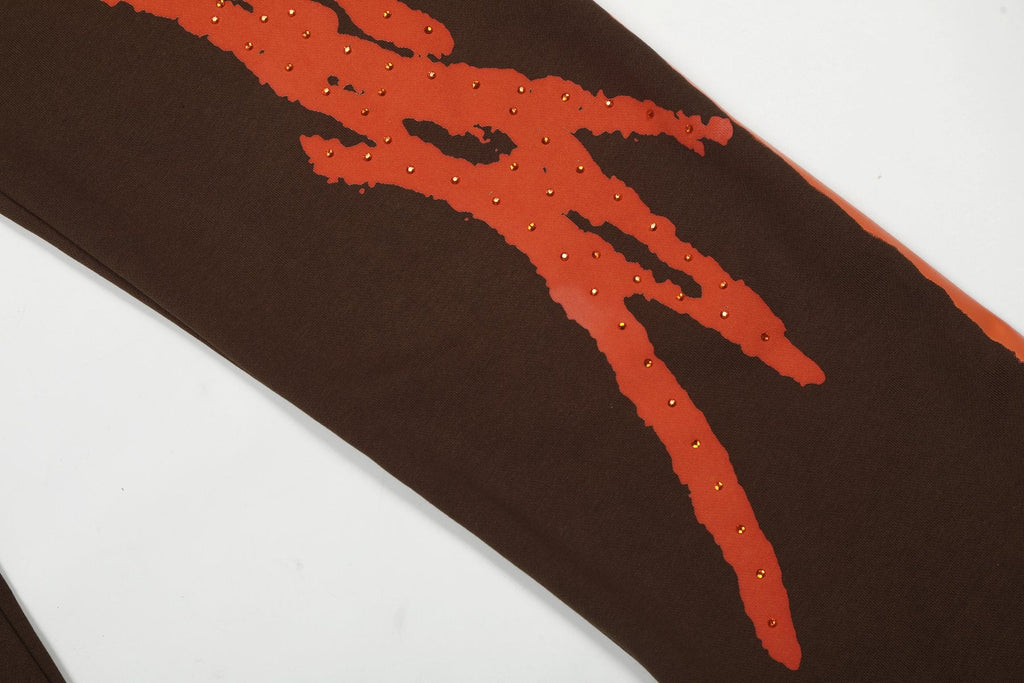 Sp5der Graphic Hoodie & Sweatpants Matching Set — detail