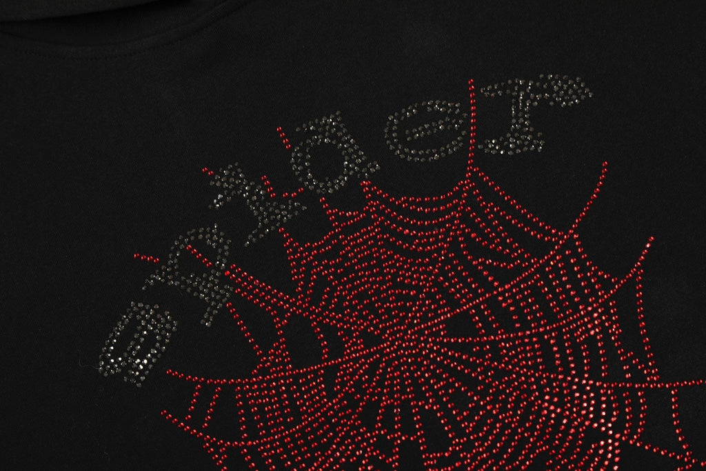 Sp5der Spider Web Graphic Hoodie & Sweatpants Set — detail