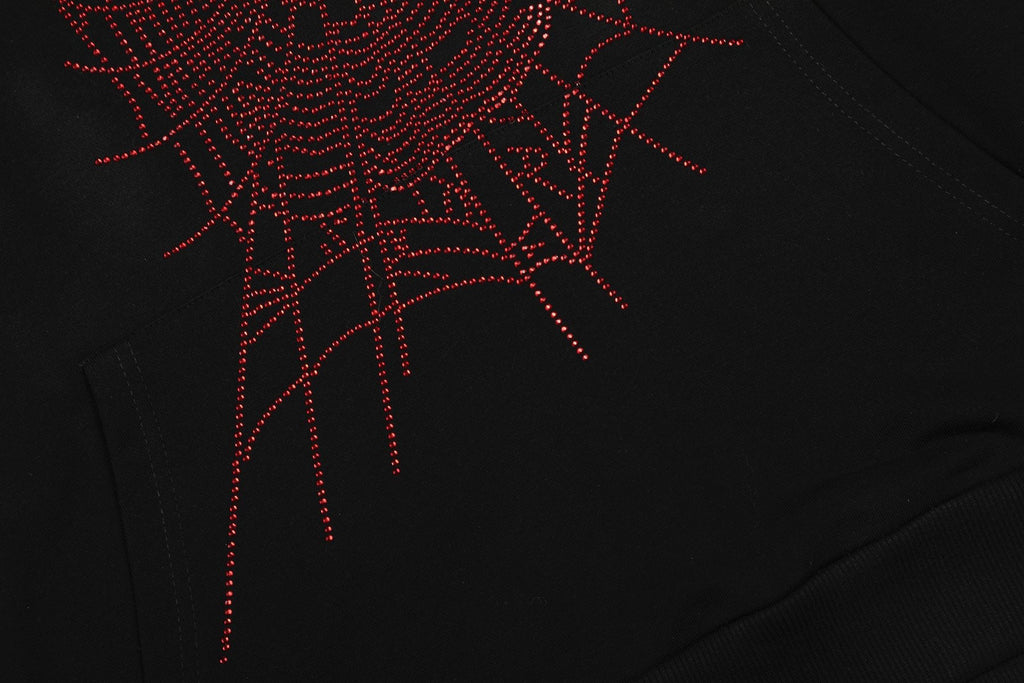 Sp5der Spider Web Graphic Hoodie & Sweatpants Set — detail