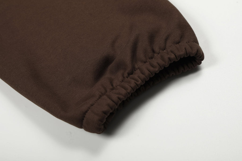 Sp5der Brown Blue Graphic Hoodie & Sweatpants Matching Set — detail