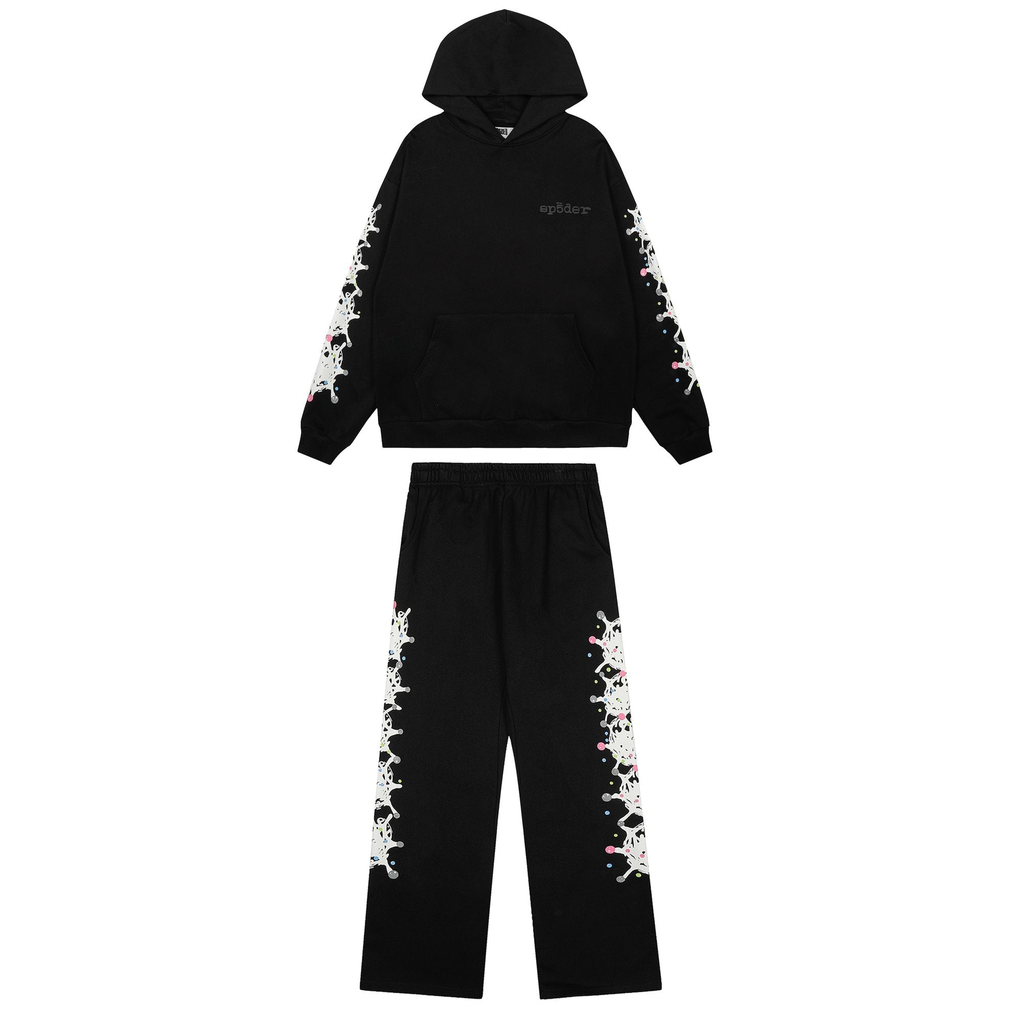 Sp5der Black Splatter Graphic Matching Set — hero