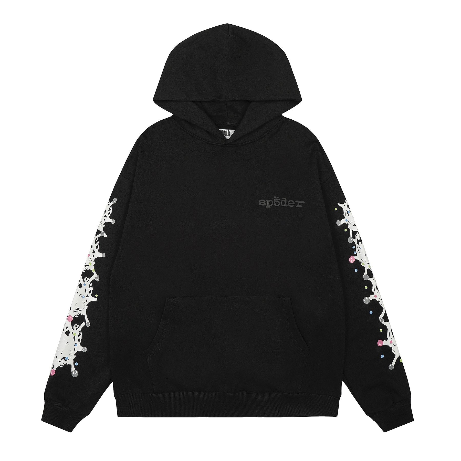 Sp5der Black Splatter Graphic Matching Set — front