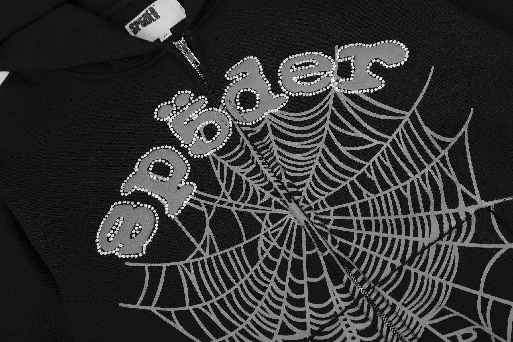 Sp5der Spider-Web Zip Hoodie & Jogger Matching Set — detail