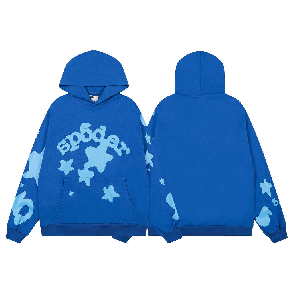 Sp5der Star Graphic Hoodie & Jogger Matching Set — front