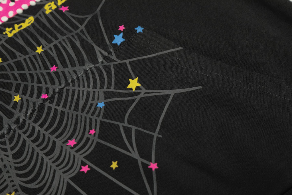 Sp5der Spider Web Star Graphic Matching Set — fabric_closeup