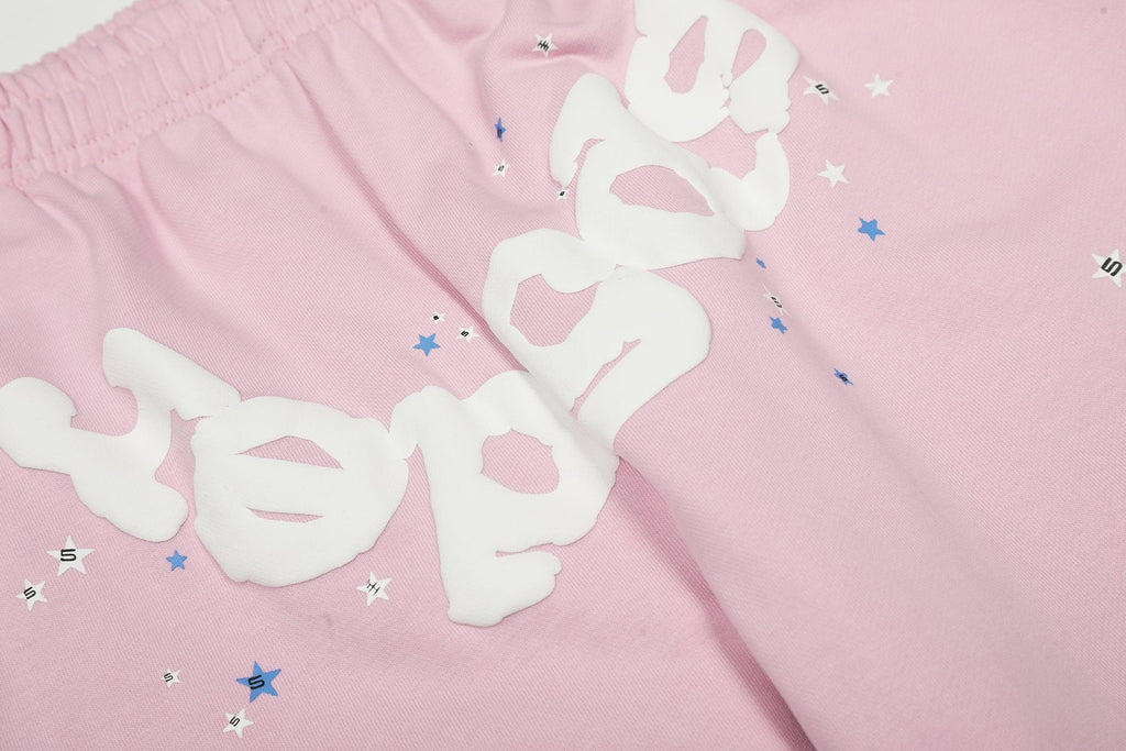 Sp5der Spiderweb Graphic Hoodie & Sweatpants Matching Set — detail