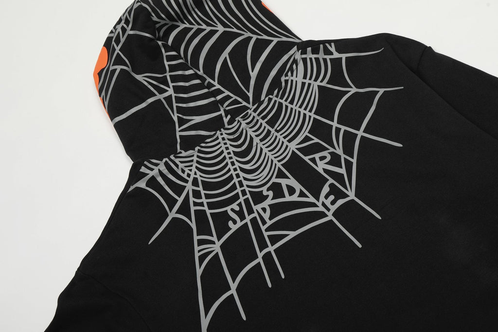 Sp5der Spiderweb Graphic Hoodie & Jogger Matching Set — detail