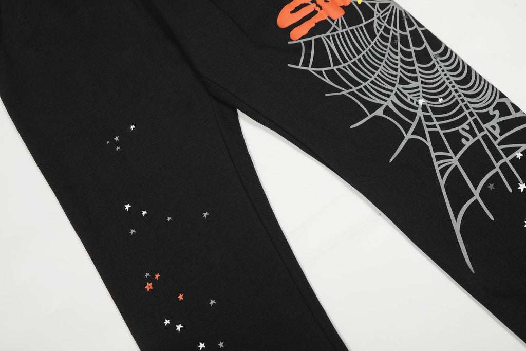 Sp5der Spiderweb Graphic Hoodie & Jogger Matching Set — detail