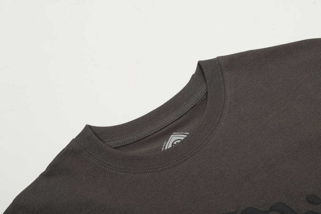 Sp5der Charcoal Front Graphic T-Shirt — detail
