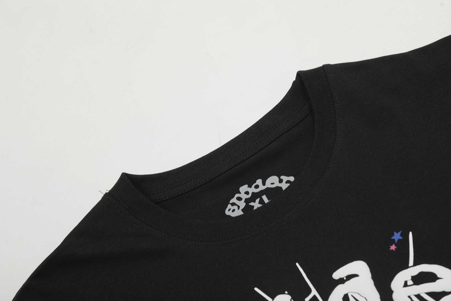 Sp5der Spiderweb Graphic Short-Sleeve T-Shirt — detail