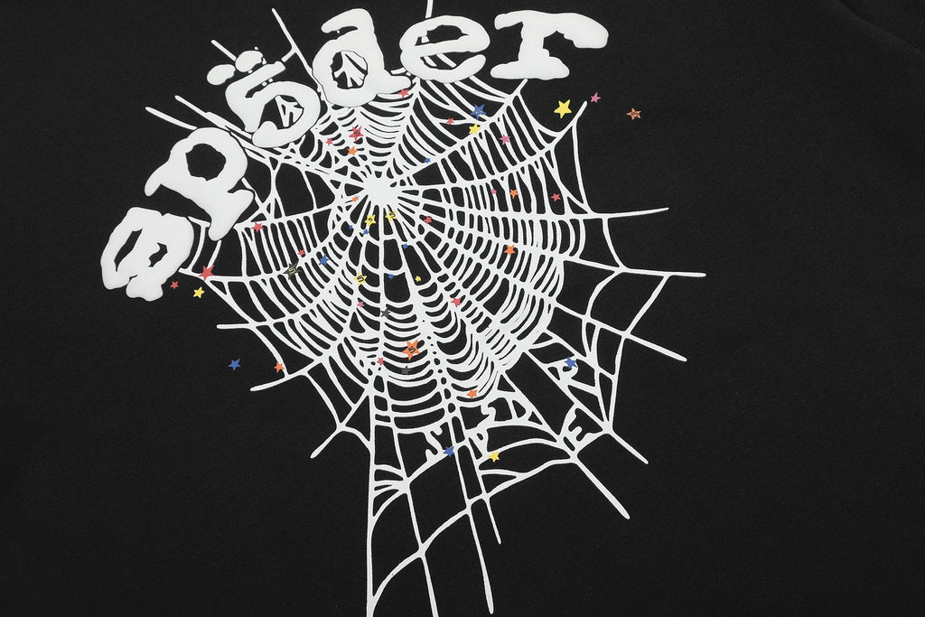 Sp5der Spiderweb Graphic Short-Sleeve T-Shirt — detail