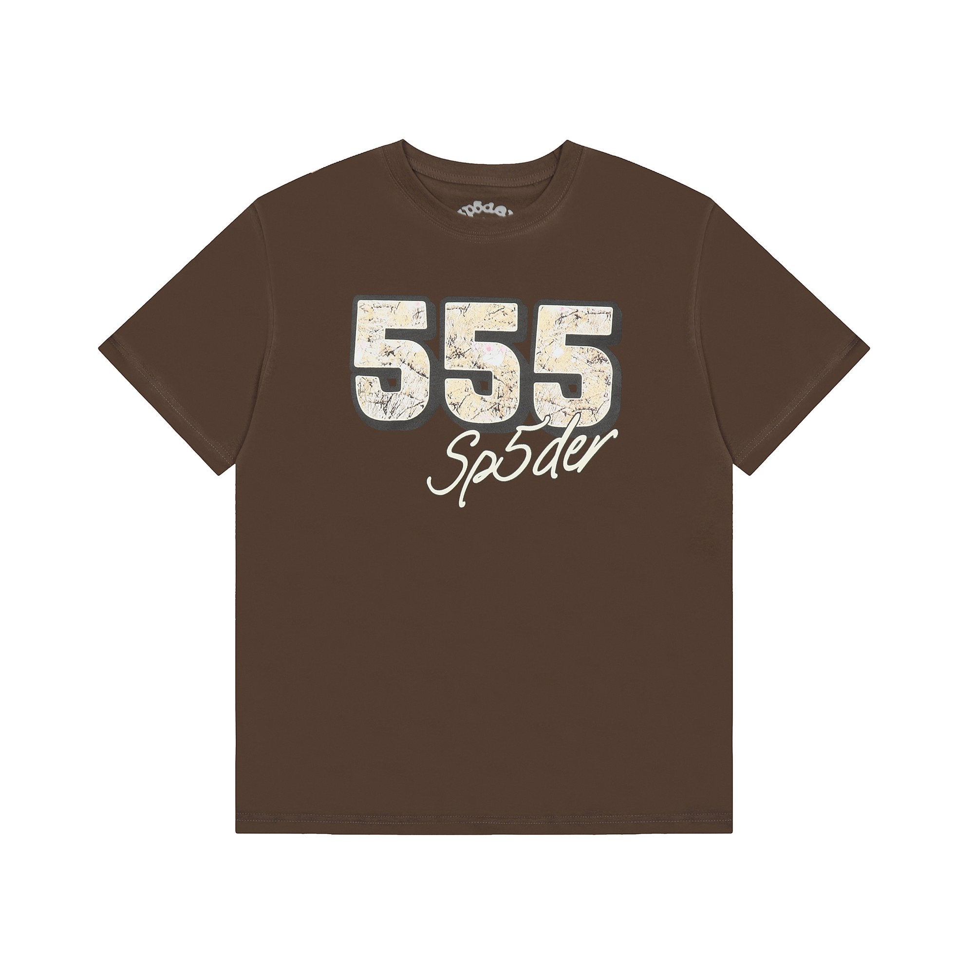 Sp5der Distressed Graphic T-Shirt — hero