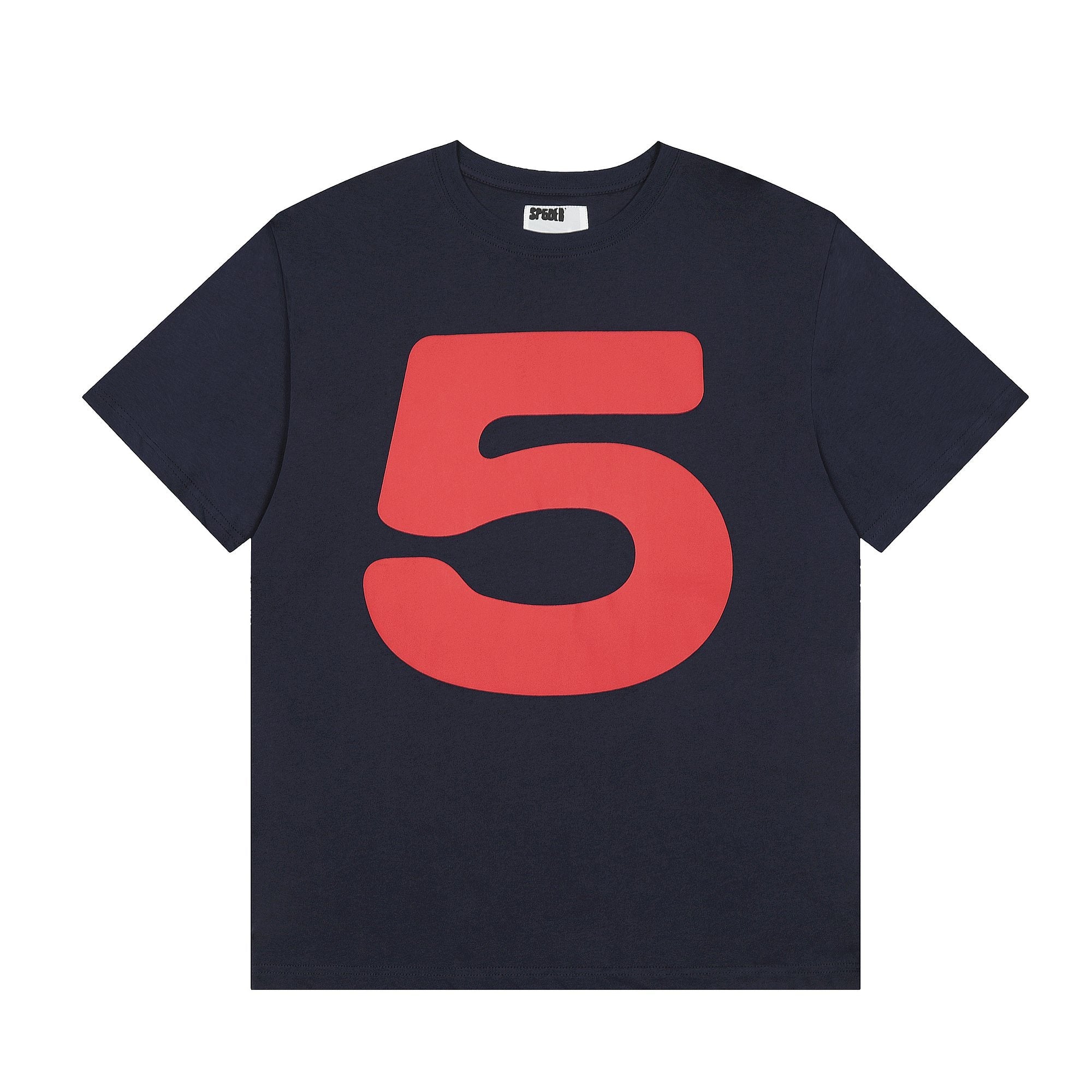 Sp5der Navy Number Graphic Short-Sleeve T-Shirt — hero