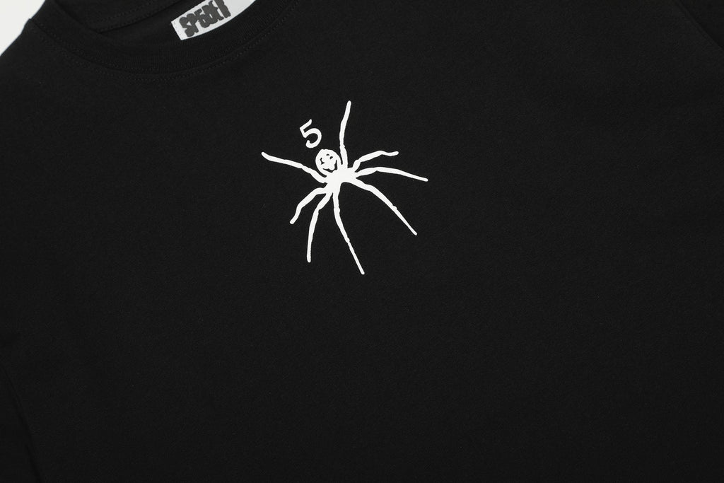 Sp5der Front & Back Graphic T-Shirt — detail