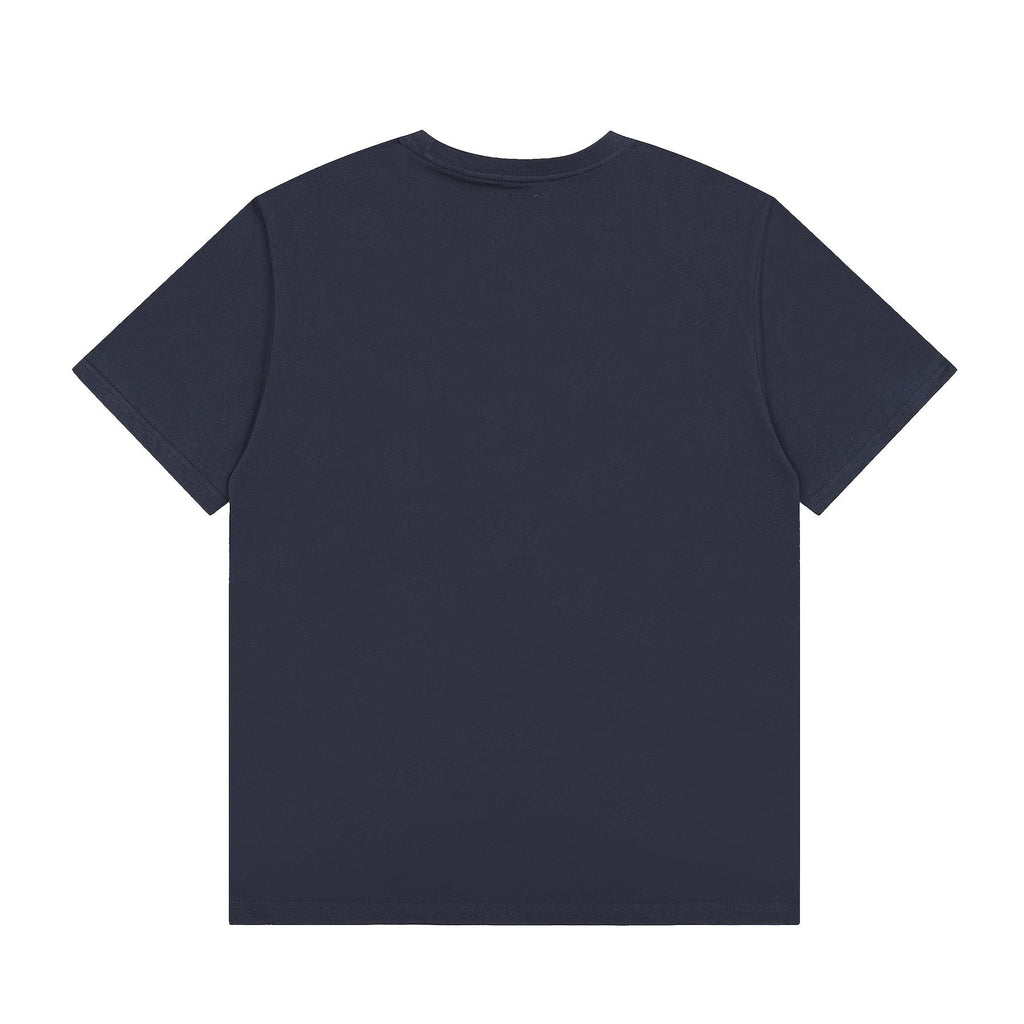Sp5der Yellow Front Graphic Navy T-Shirt — back