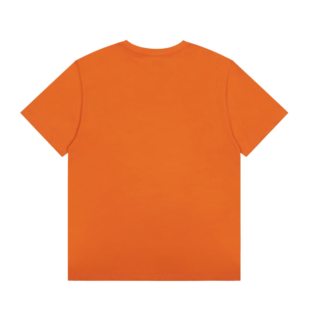 Sp5der Orange Star Graphic T-Shirt — back