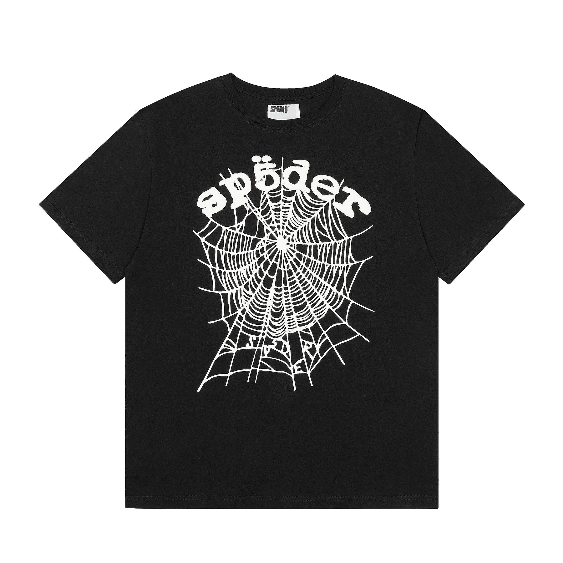 Sp5der Spiderweb Graphic T-Shirt — front