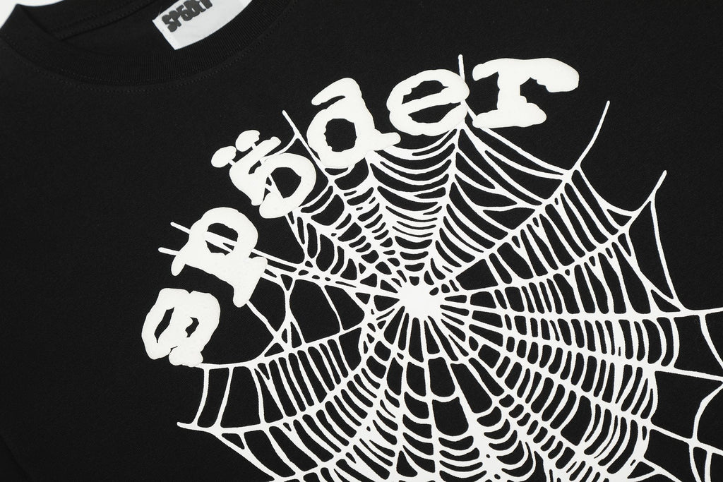 Sp5der Spiderweb Graphic T-Shirt — detail