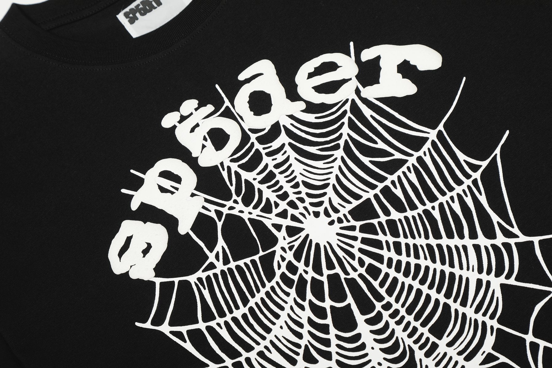 Sp5der Spiderweb Graphic T-Shirt — detail