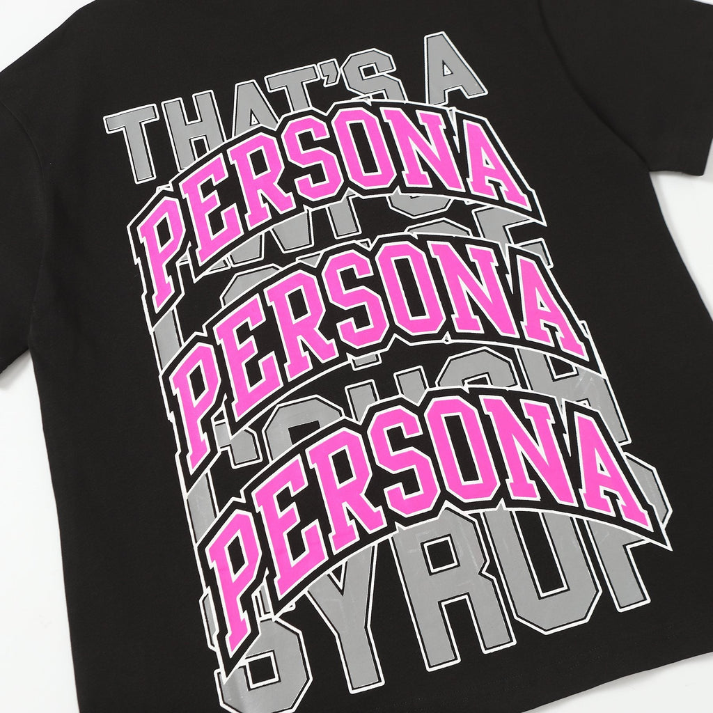 THAT'S A AWFUL LOT OF COUGH SYRUP Skull & Persona Graphic T-Shirt — detail