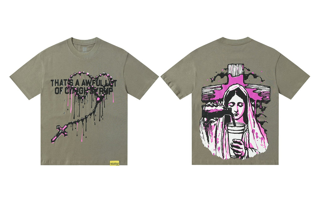 THAT'S A AWFUL LOT OF COUGH SYRUP Front & Back Graphic T-Shirt — hero