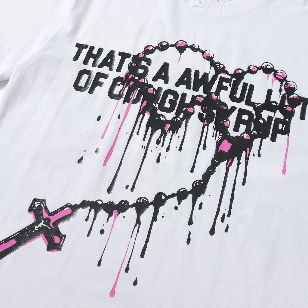 THAT'S A AWFUL LOT OF COUGH SYRUP Front & Back Graphic T-Shirt — detail