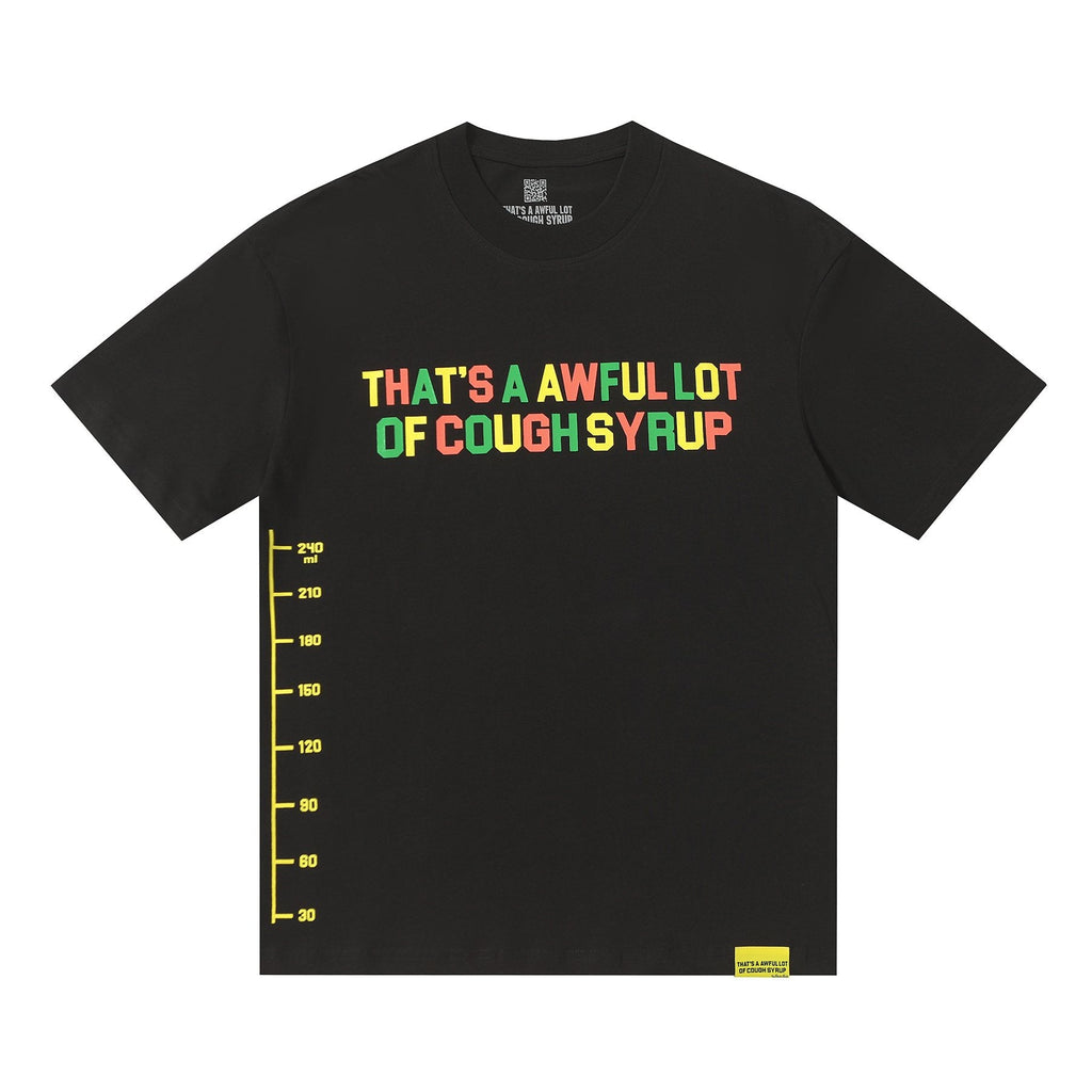 THAT'S A AWFUL LOT OF COUGH SYRUP Bottle Graphic T-Shirt — hero