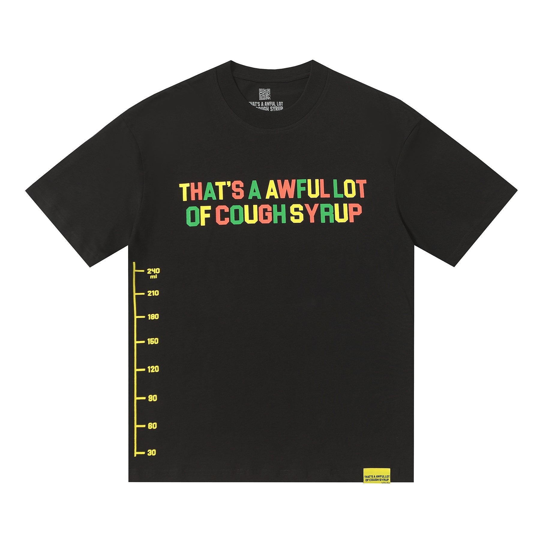 THAT'S A AWFUL LOT OF COUGH SYRUP Bottle Graphic T-Shirt — hero