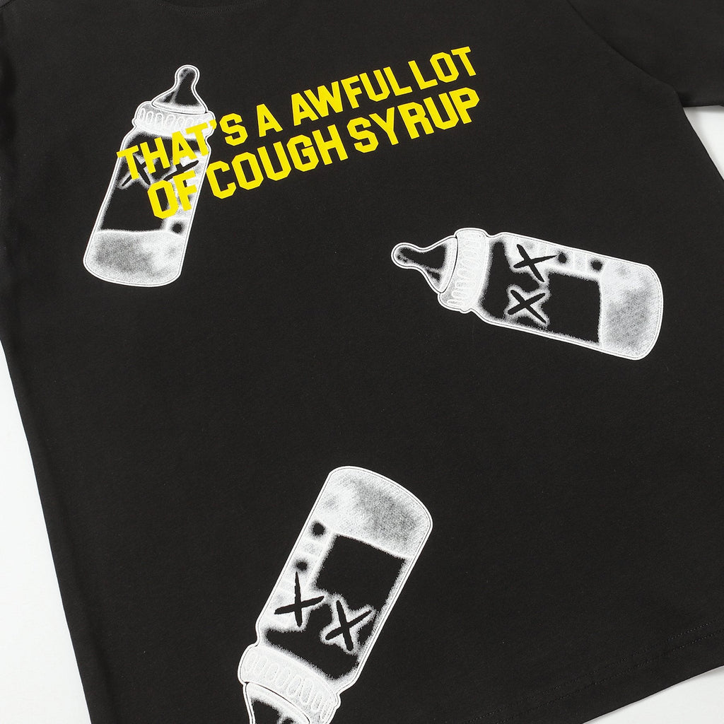 THAT'S A AWFUL LOT OF COUGH SYRUP Front & Back Graphic T-Shirt — detail