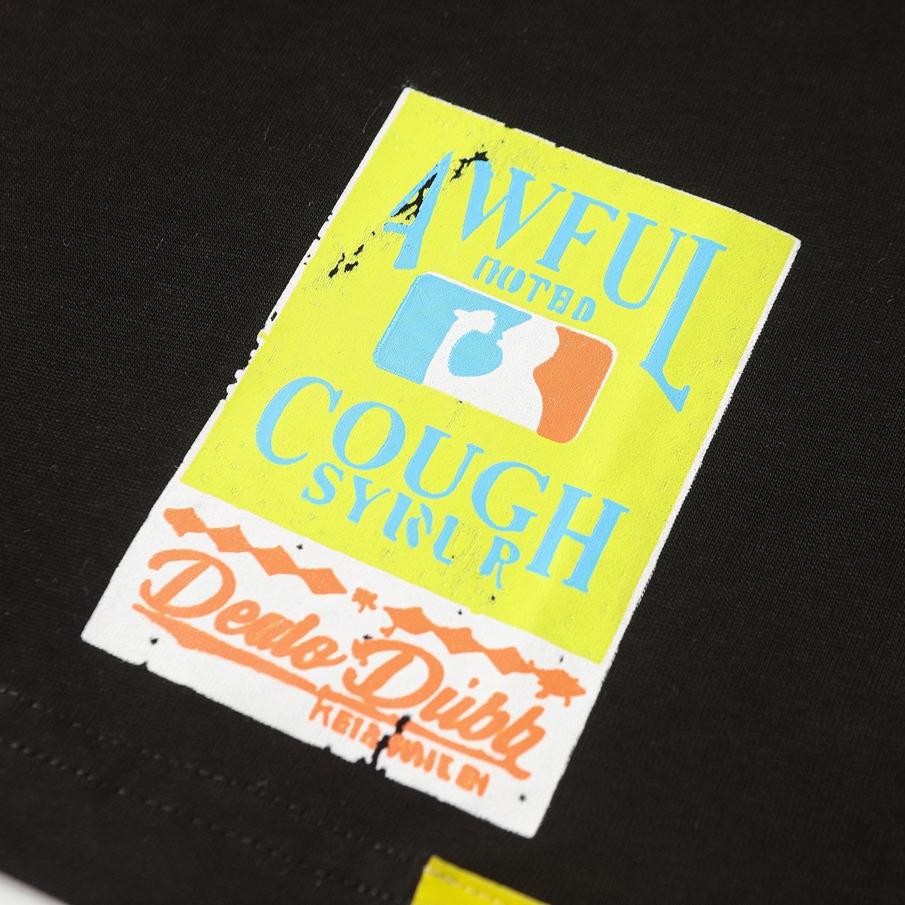 THAT'S A AWFUL LOT OF COUGH SYRUP Front & Back Graphic Short-Sleeve T-Shirt — detail