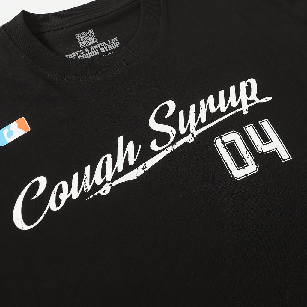 THAT'S A AWFUL LOT OF COUGH SYRUP Front & Back Graphic Short-Sleeve T-Shirt — detail