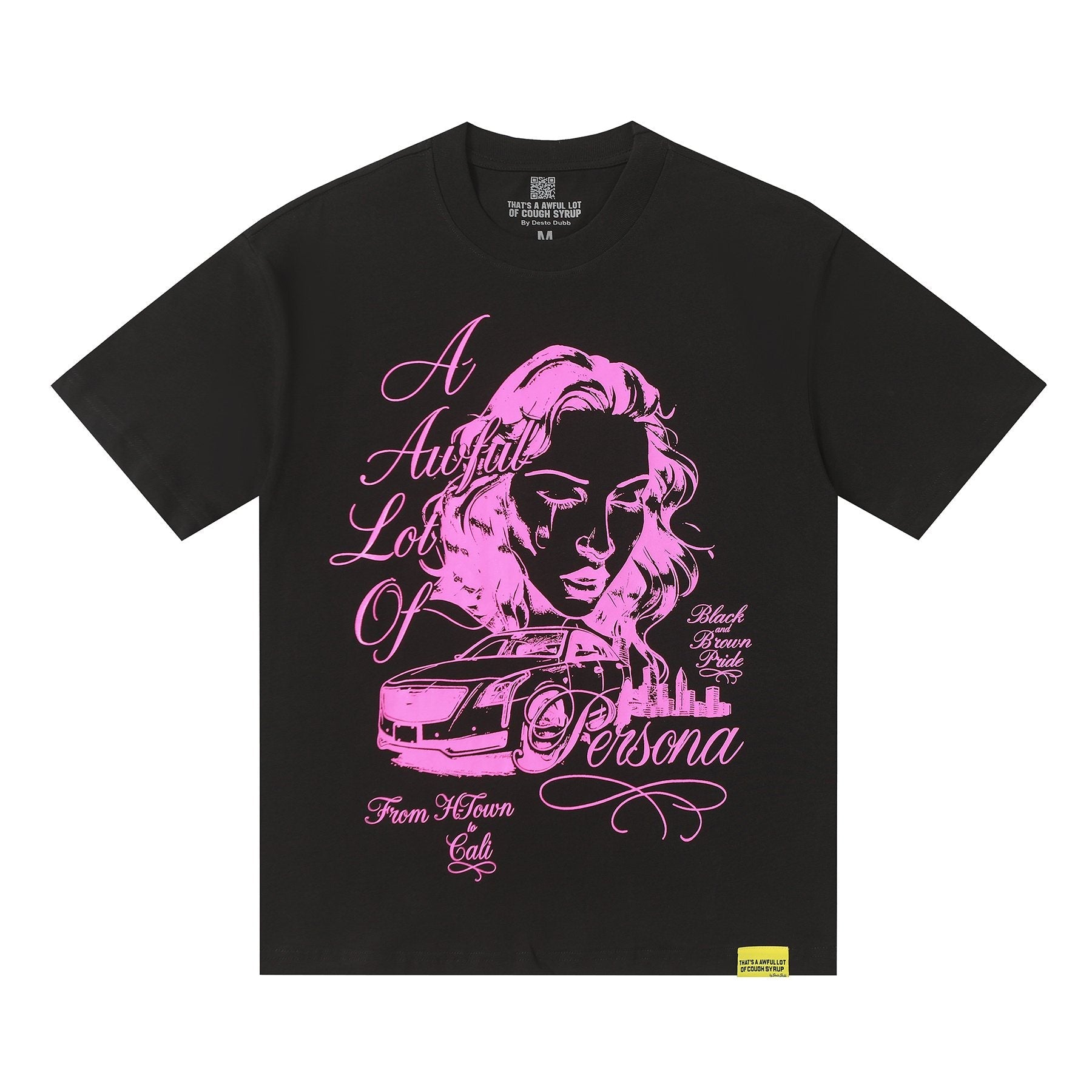 THAT'S A AWFUL LOT OF COUGH SYRUP Persona Graphic Short-Sleeve T-Shirt — front