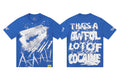 THAT'S A AWFUL LOT OF COUGH SYRUP Blue Graphic T-Shirt — hero