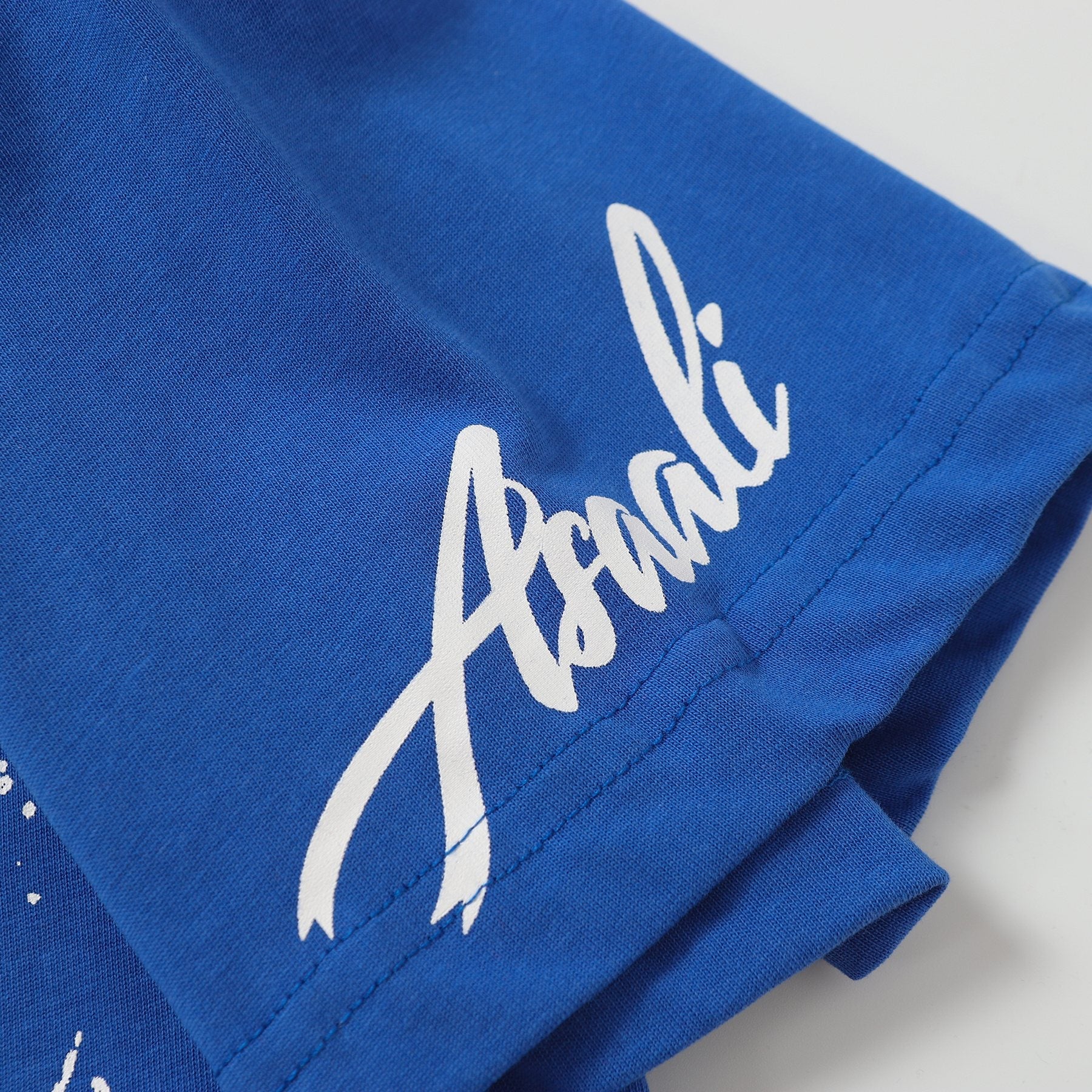 THAT'S A AWFUL LOT OF COUGH SYRUP Blue Graphic T-Shirt — detail