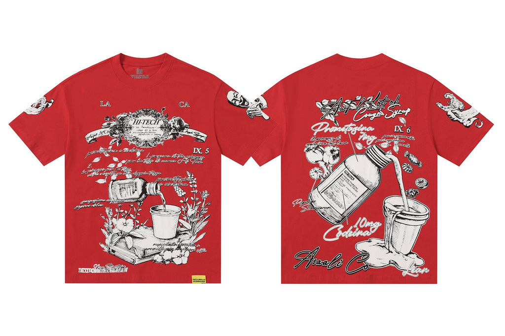 THAT'S A AWFUL LOT OF COUGH SYRUP Bottle Graphic T-Shirt — hero