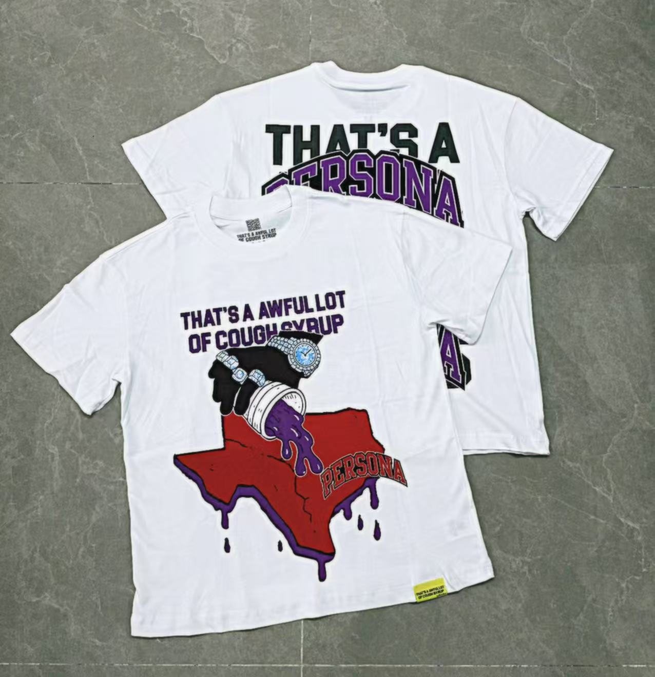 THAT'S A AWFUL LOT OF COUGH SYRUP Front & Back Graphic T-Shirt — context