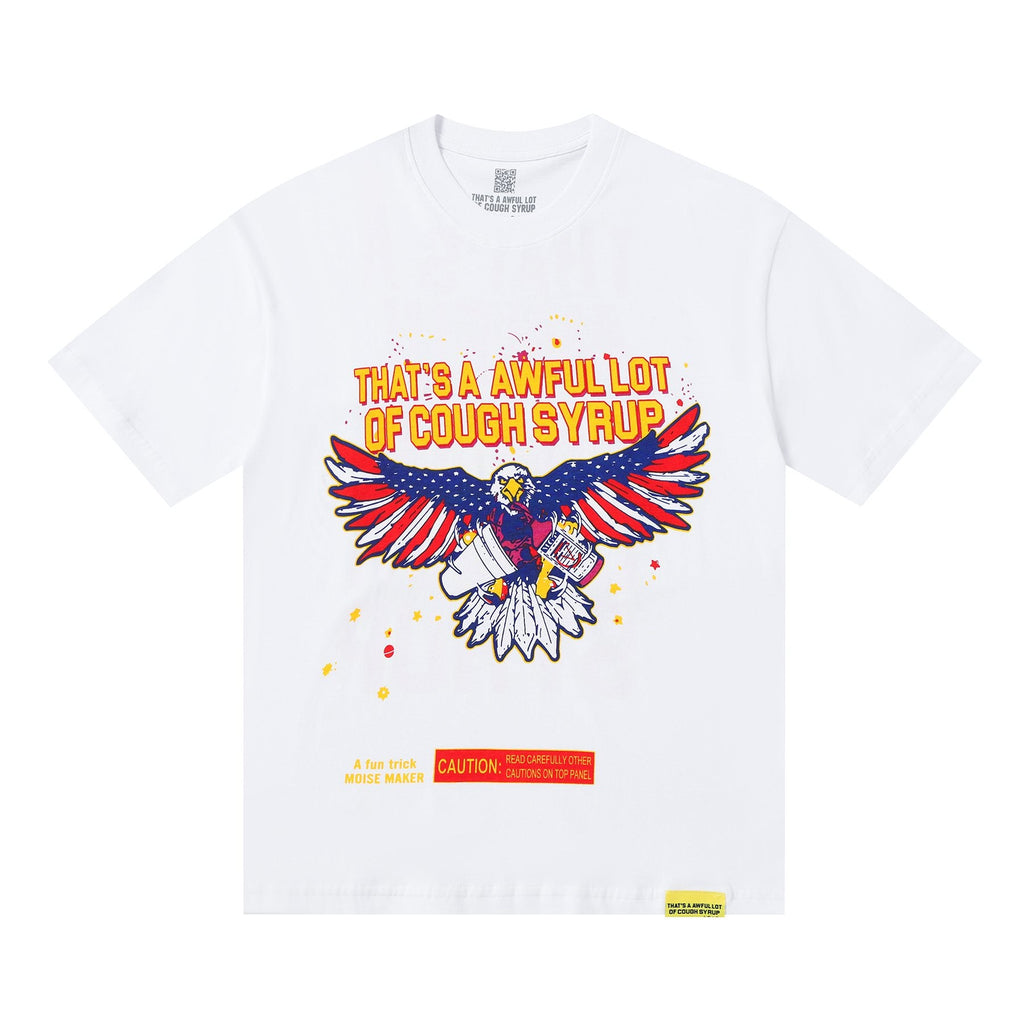 THAT'S A AWFUL LOT OF COUGH SYRUP Eagle Graphic T-Shirt — hero