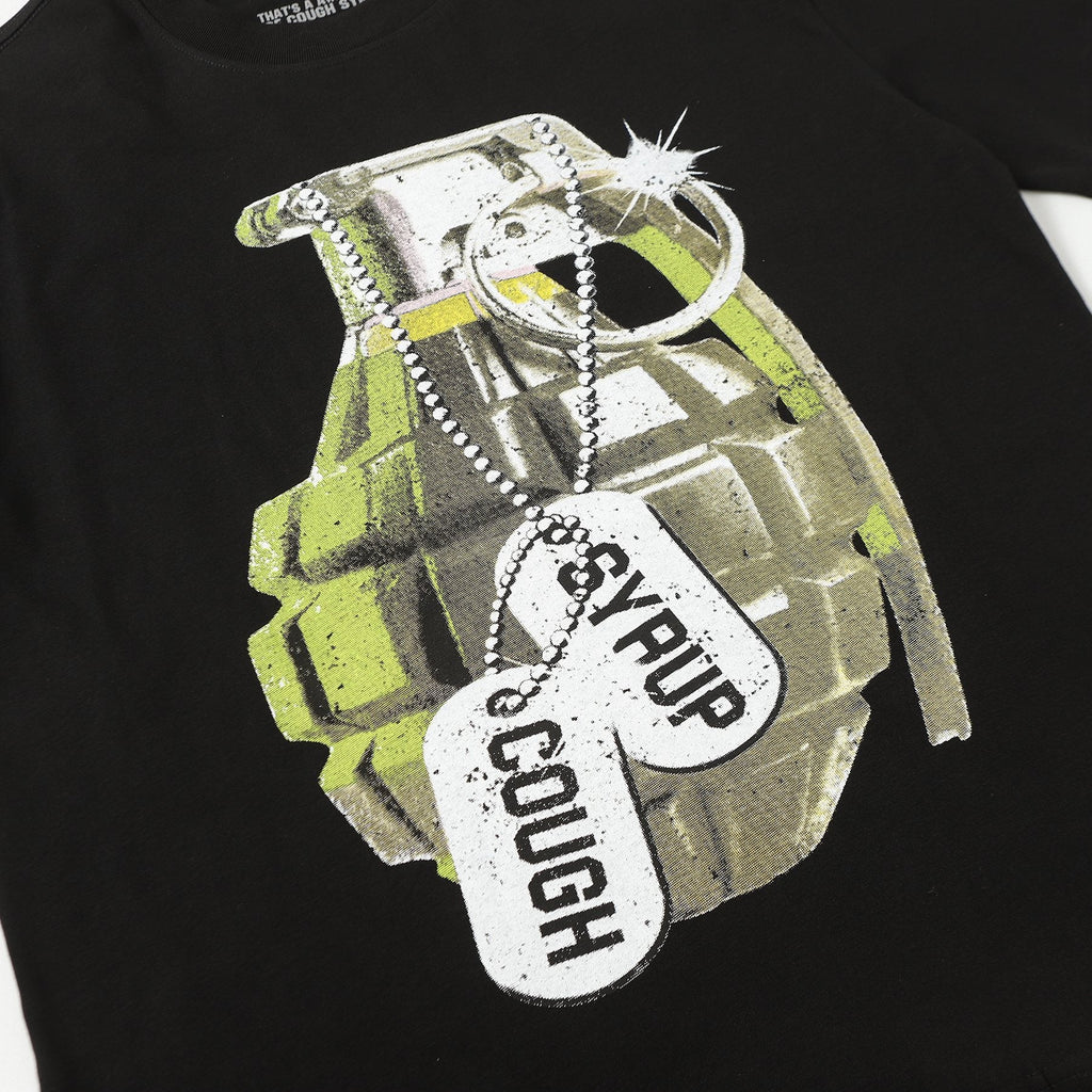 THAT'S A AWFUL LOT OF COUGH SYRUP Grenade Graphic T-Shirt — detail