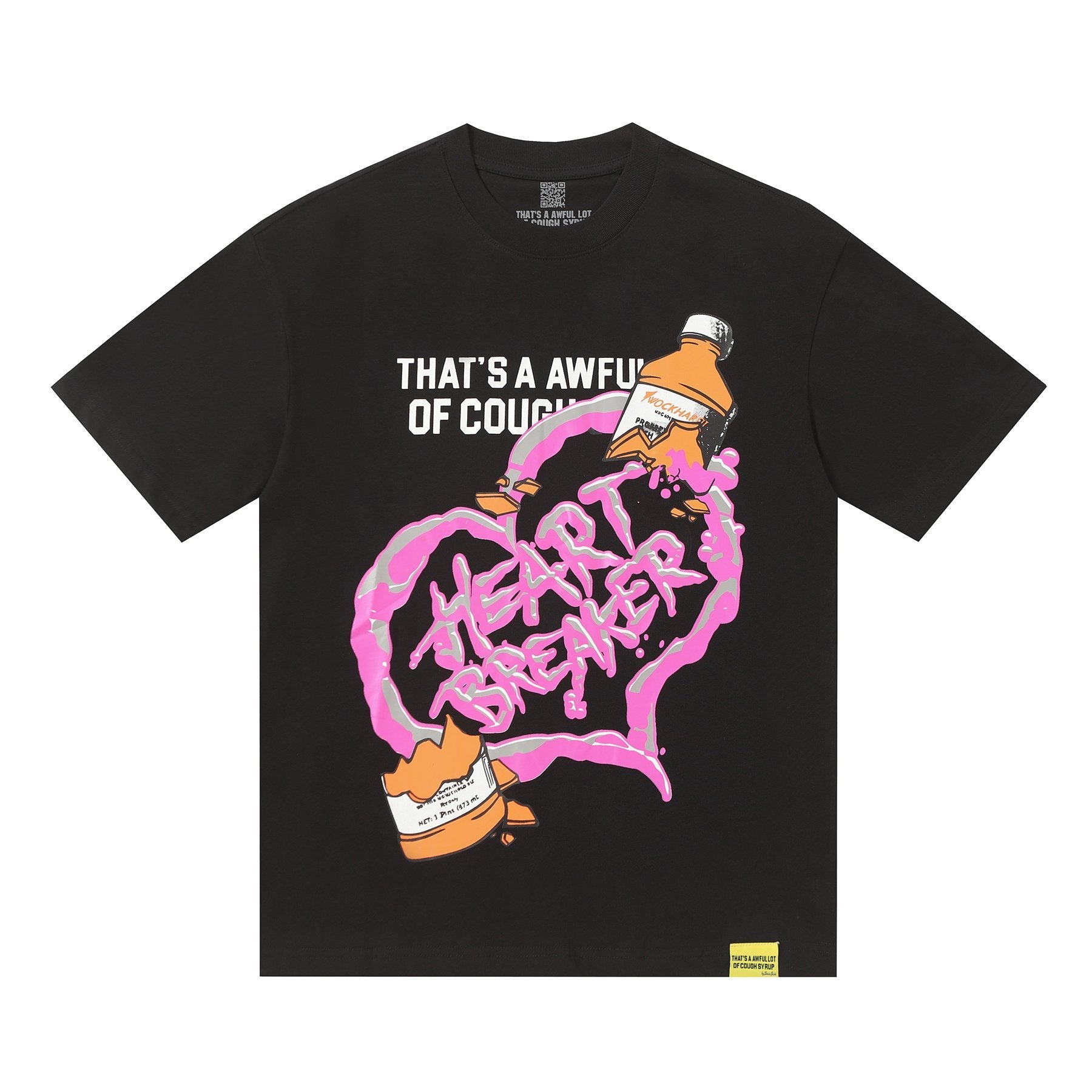 THAT'S A AWFUL LOT OF COUGH SYRUP Front & Back Graphic Short-Sleeve T-Shirt — hero