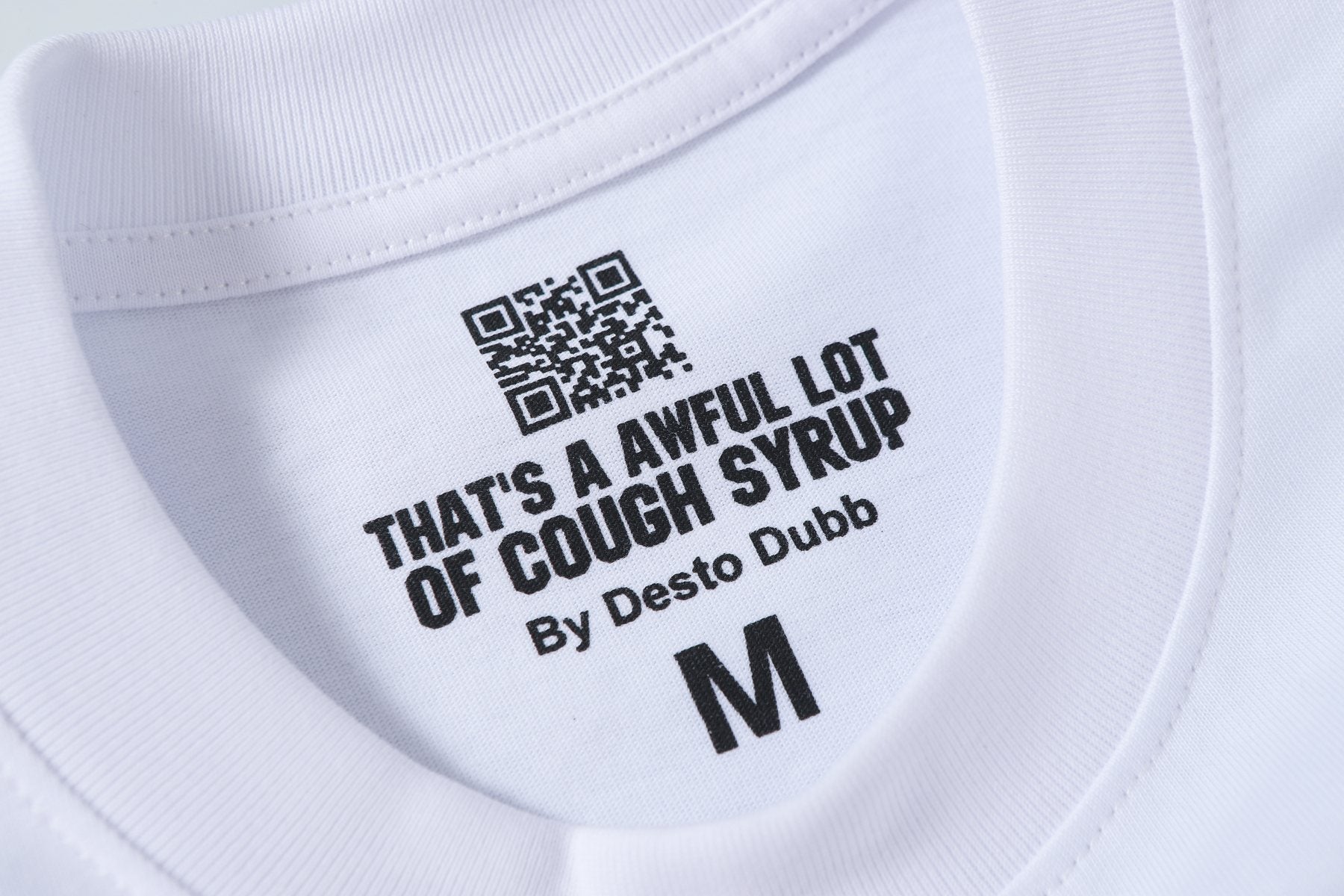 THAT'S A AWFUL LOT OF COUGH SYRUP Leaf Graphic Short-Sleeve T-Shirt — neck_label