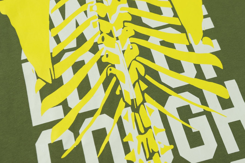 THAT'S A AWFUL LOT OF COUGH SYRUP Ribcage Graphic T-Shirt — detail