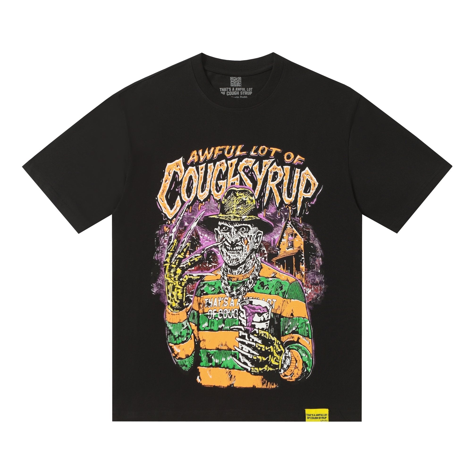 THAT'S A AWFUL LOT OF COUGH SYRUP Front & Back Graphic T-Shirt — hero