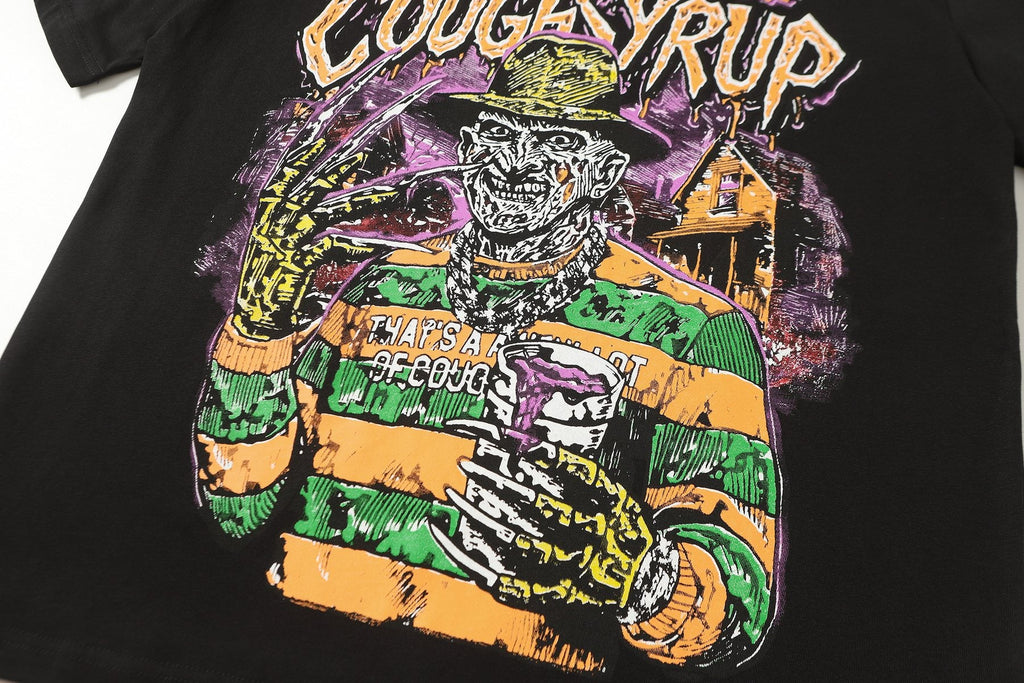 THAT'S A AWFUL LOT OF COUGH SYRUP Front & Back Graphic T-Shirt — detail