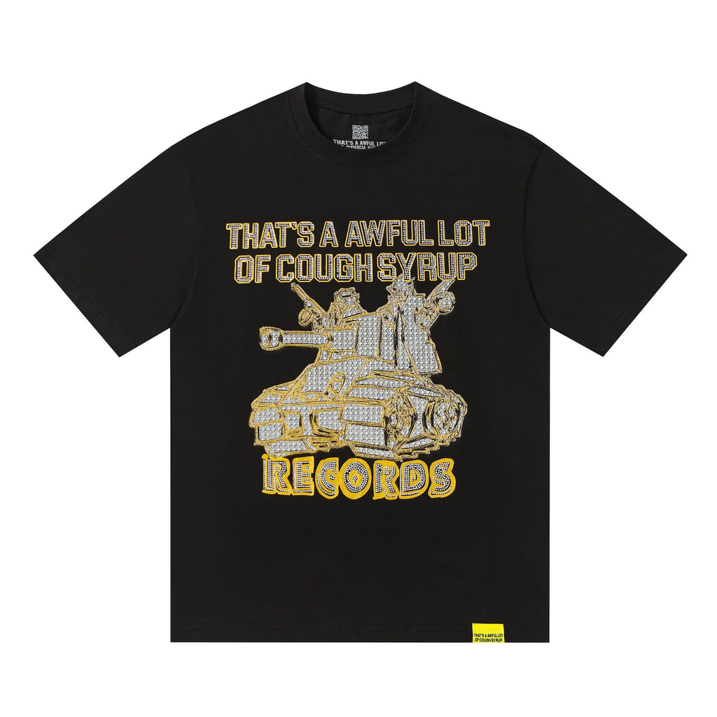 THAT'S A AWFUL LOT OF COUGH SYRUP Rhinestone Graphic Short-Sleeve T-Shirt — hero
