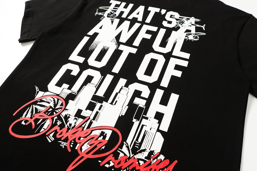 THAT'S A AWFUL LOT OF COUGH SYRUP Front & Back Graphic T-Shirt — detail